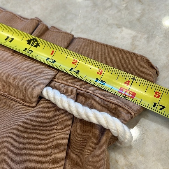 BLANKNYC | High Waist Paper Bag‎ Pants | Tan with Rope Belt | Large - Picture 13 of 16
